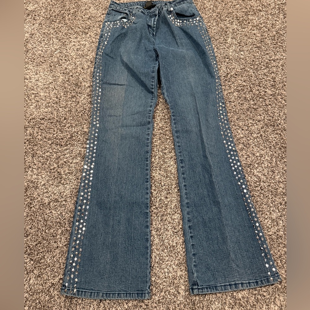 Metrostyle Studded Bootcut Jeans – Y2K Country Girl Boho – Size 4